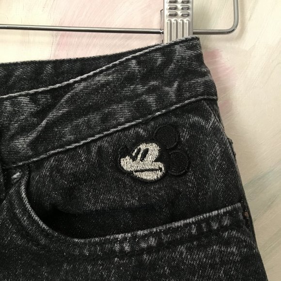 Marc Jacobs High-Rise Acid Wash Mickey Mouse Jeans - Picture 2 of 4